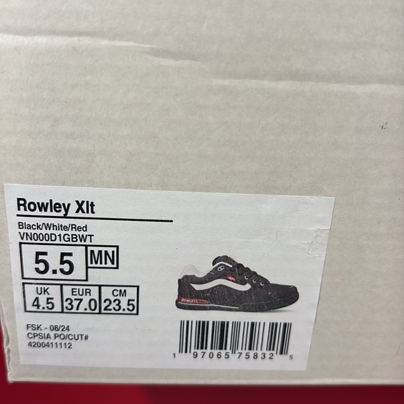 NWT Vans Rowley XLT Skateboard Shoes Women’s 7 Men’s 5.5 - Picture 8 of 10